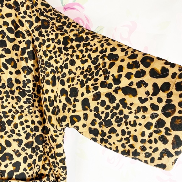 Isaac Mizrahi Live! Animal Leopard Print Quilted Jacket 1X - Picture 8 of 11
